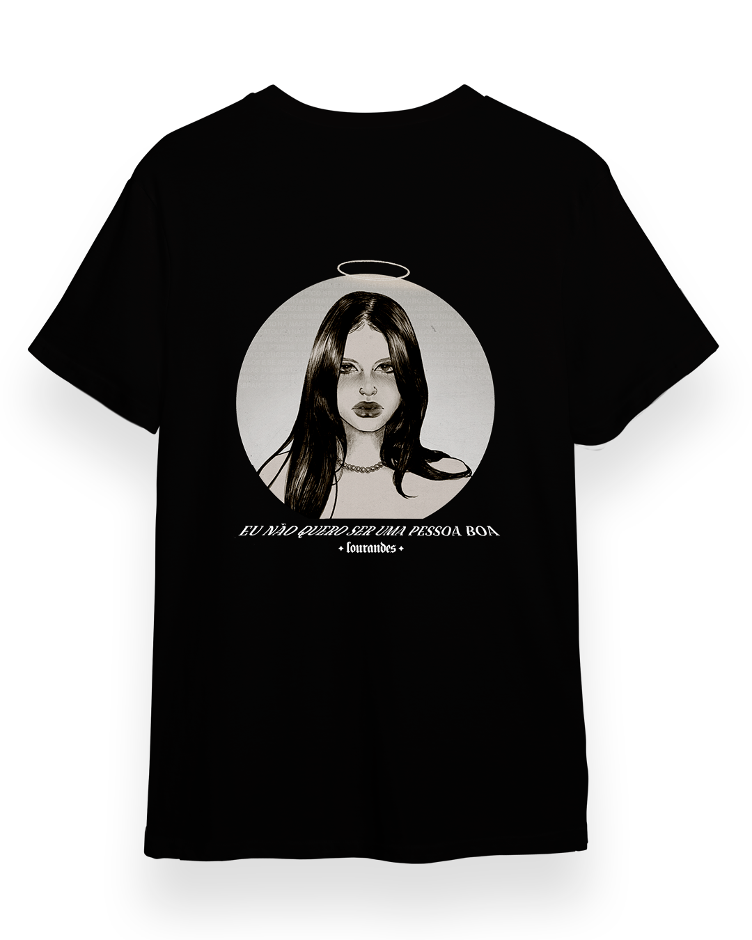 Camiseta Eu não quero ser uma pessoa boa - Ilustração - Lourandes